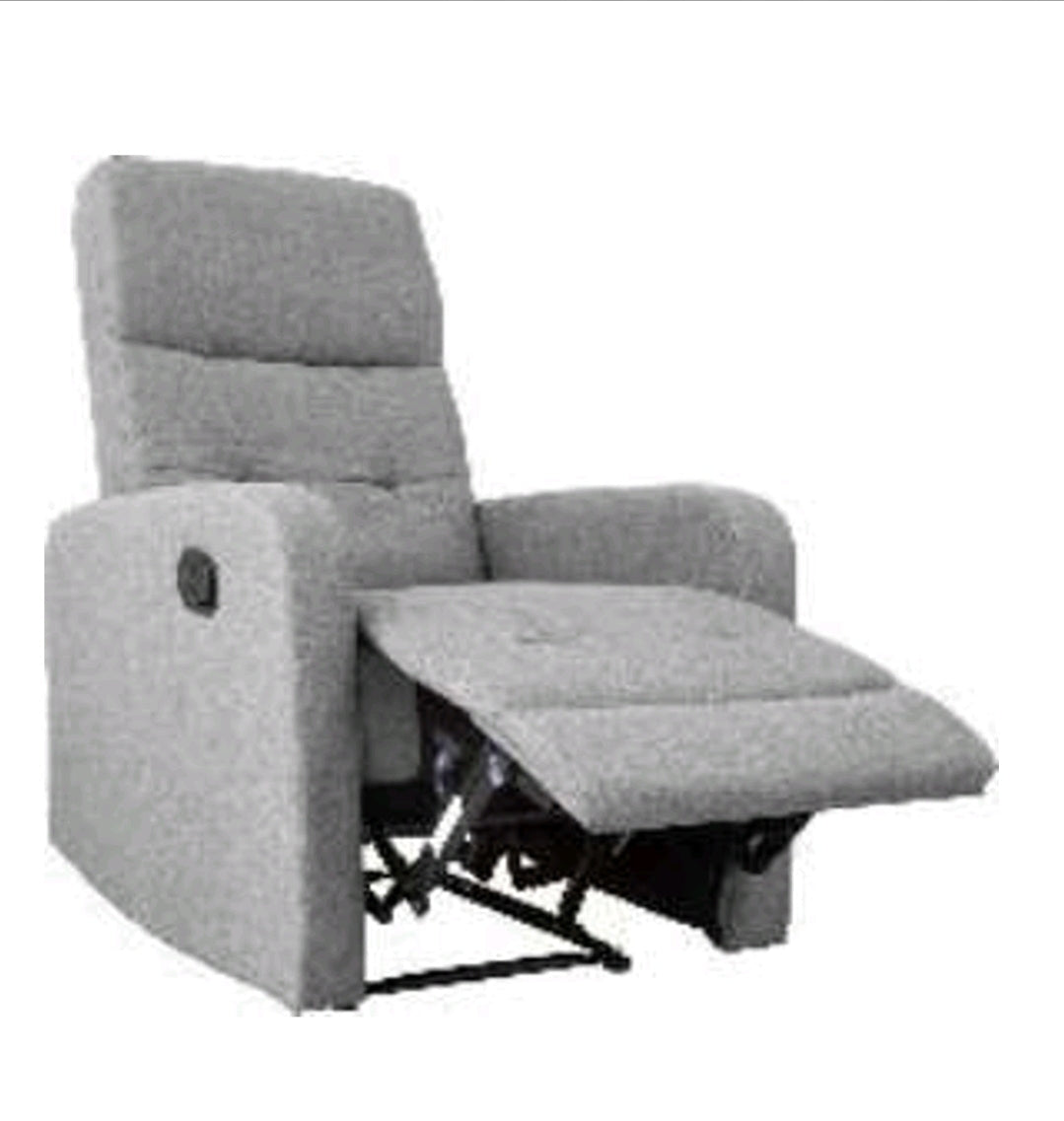 Poltrona Relax Reclinabile in Tessuto con Sistema a Leva - Comfort Classico