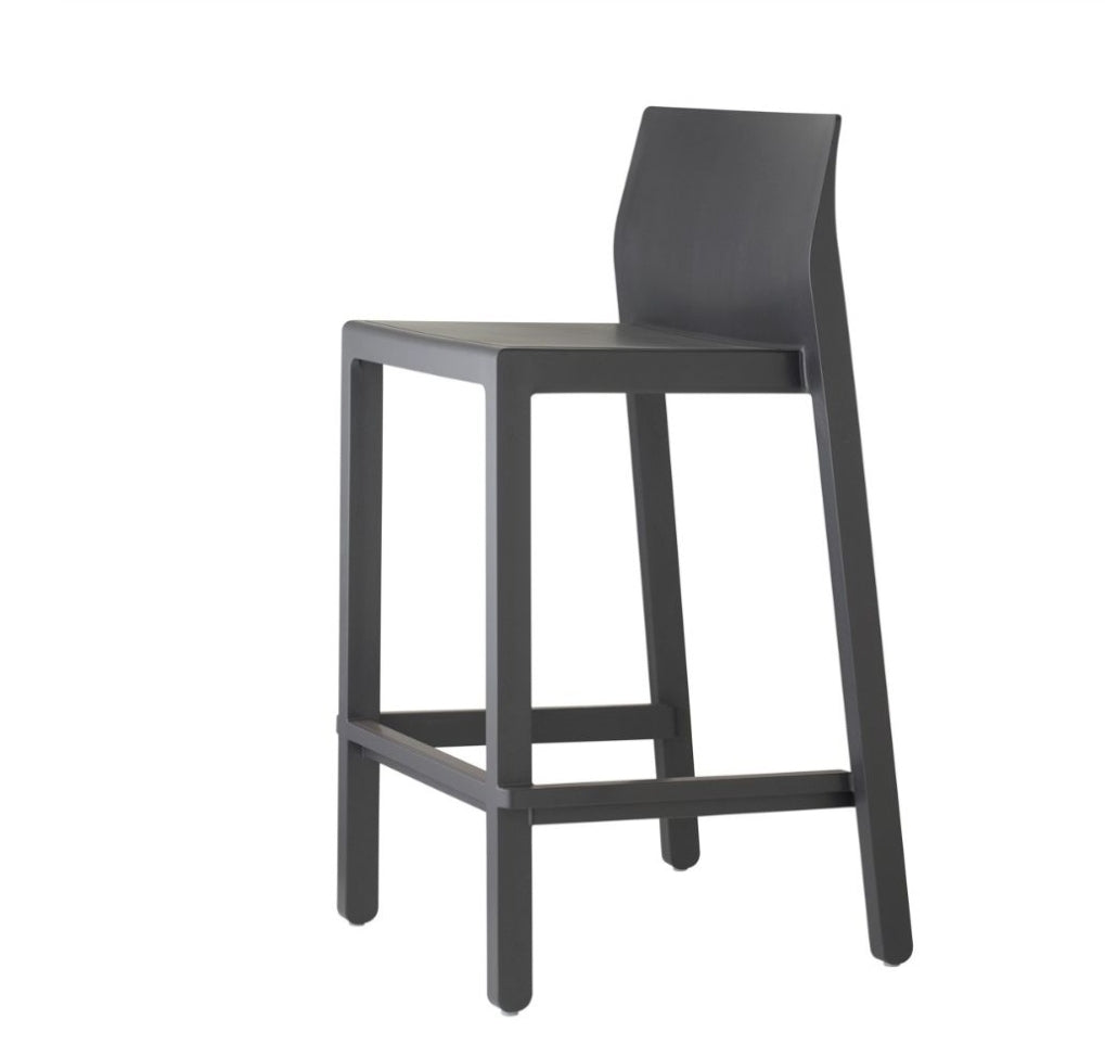 Scab Design Kate colore nero - Sgabello in Tecnopolimero Impilabile