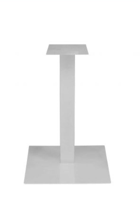 Base tavolo in ferro colore bianco per piano max 90x90