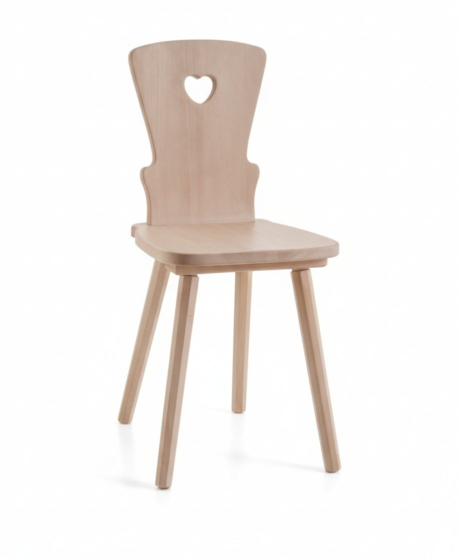 Sedia Tirolese in Abete Grezzo - Stile Alpino per Ristoranti e Rifuggi