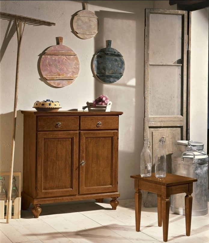 Credenzina Classica 2 Porte Legno Massiccio