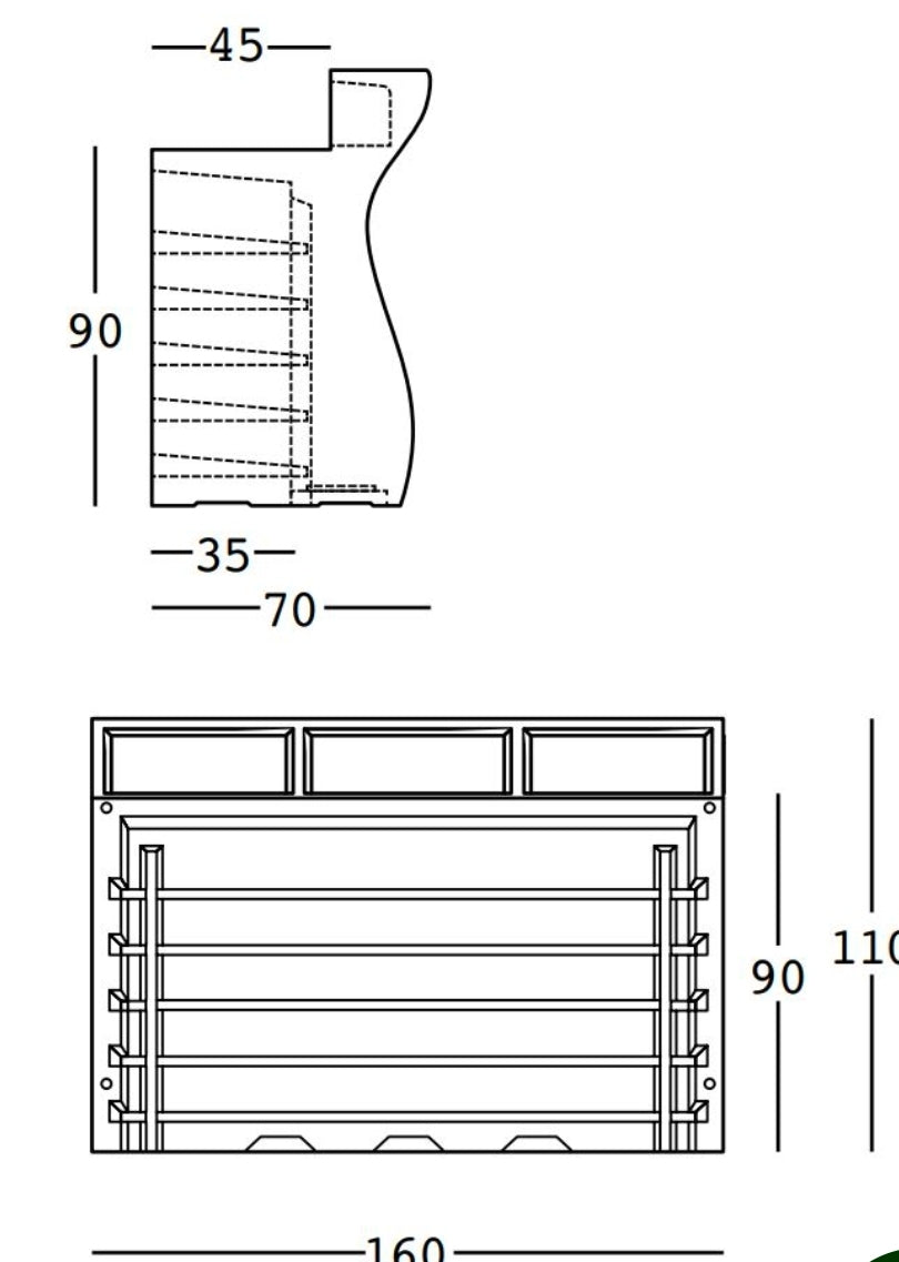 Bancone bar luminoso da esterno da interno