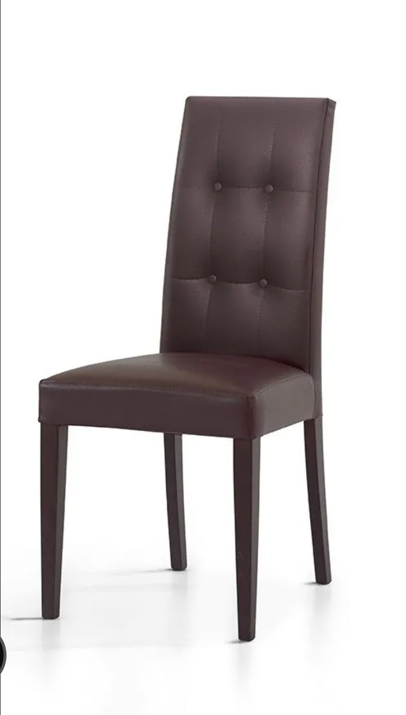Sedia gorizia in ecopelle per ristoranti, casa gorizia