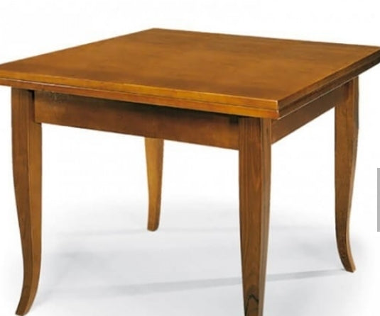 Tavolo quadrato allungabile + Sedie Venezia seduta massello Noce