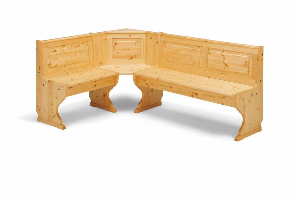 Panca ad Angolo Tirolese 133x193 - Tinta Naturale