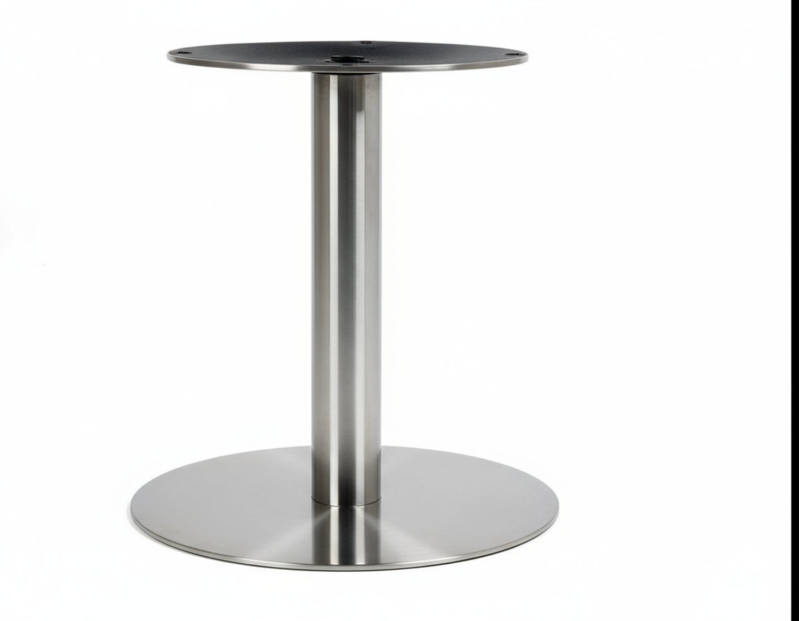 Basamento tavolo per ristoranti campobasso in resina con rivestimento silver