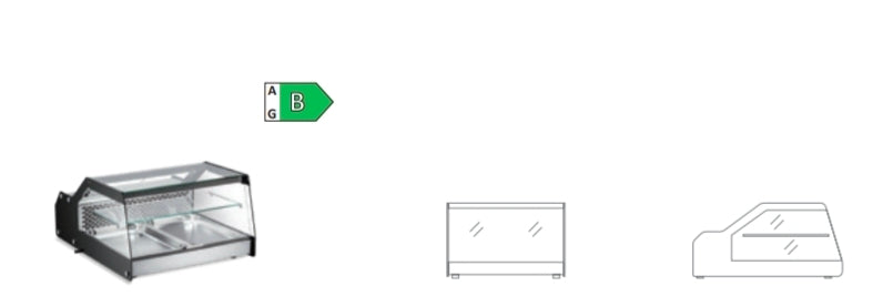 Vetrina refrigerata da banco