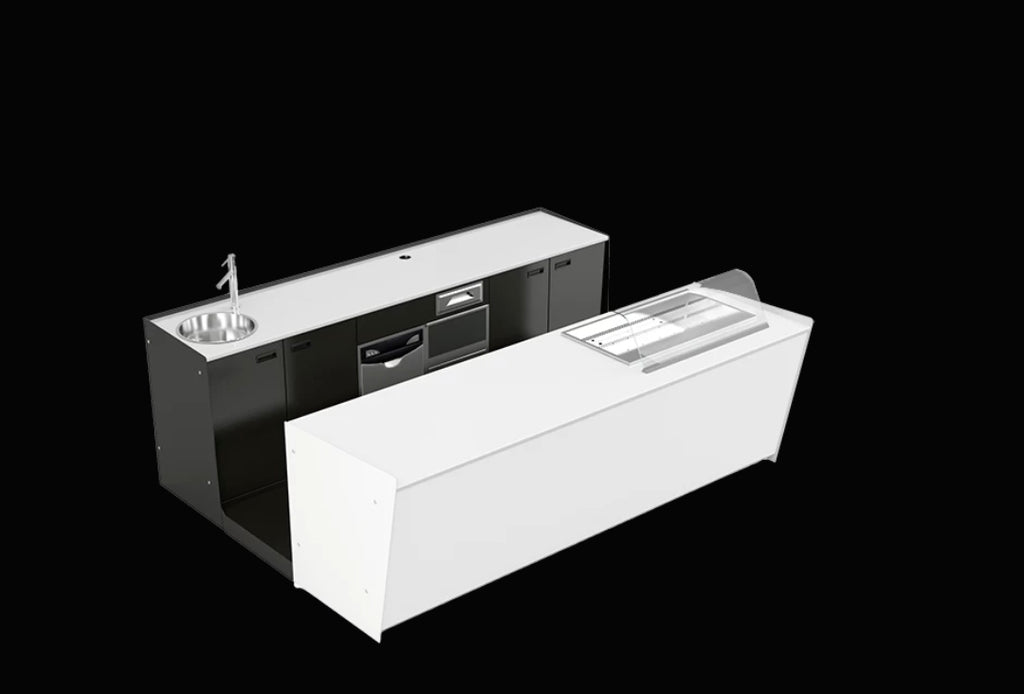 Bancone bar startup da metri 2.00 h 95 prima fascia