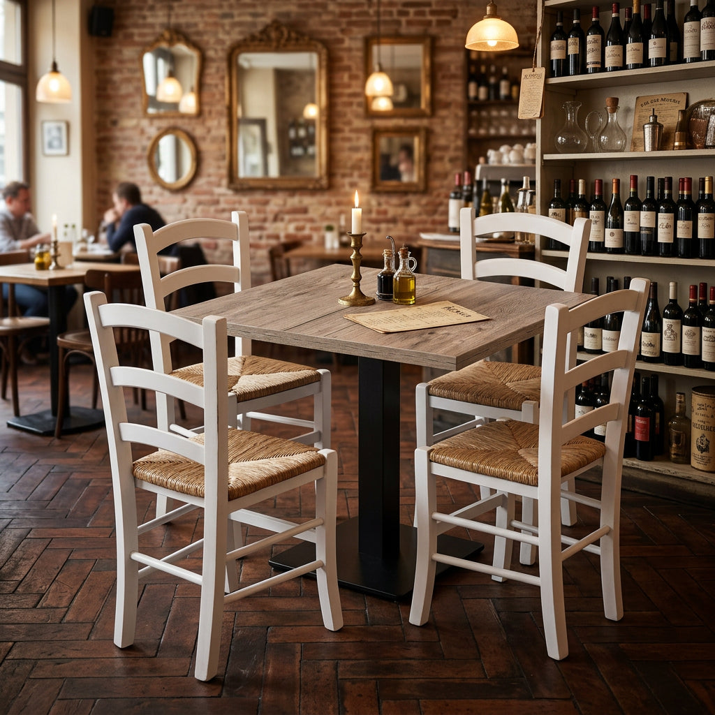 Set brindisi sedie e tavolo per pizzeria