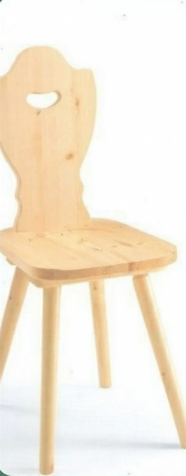 Sedia Tirolese in Pino Grezzo