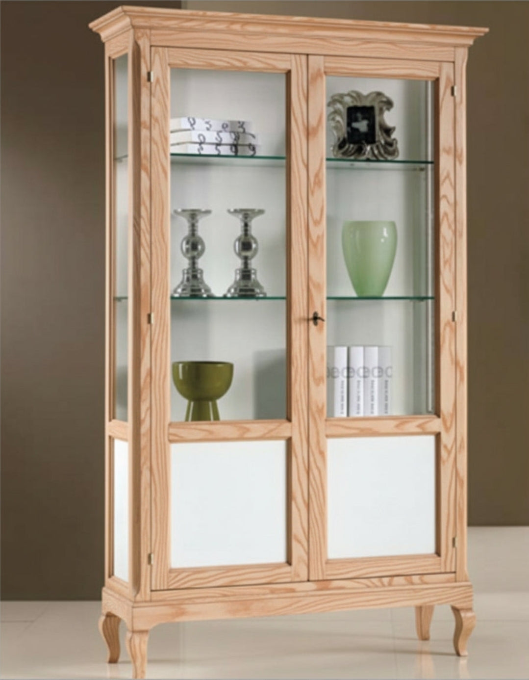 Vetrina due ante classica grezza