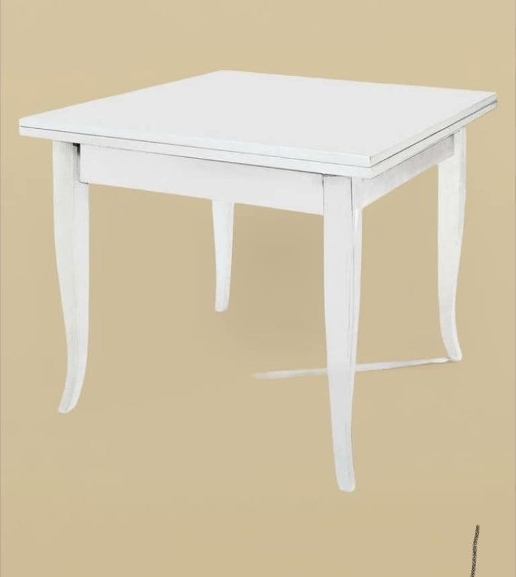 Tavolo Bianco in Legno 100x100 cm