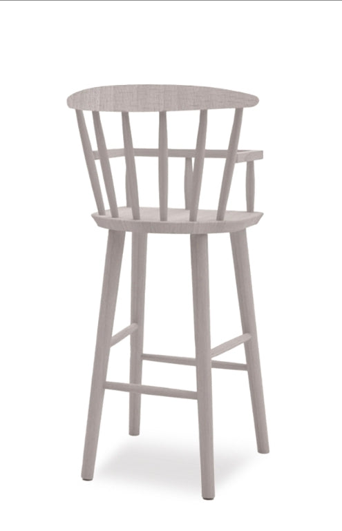 Sgabello alto Old America Brooke SG – in massello di faggio