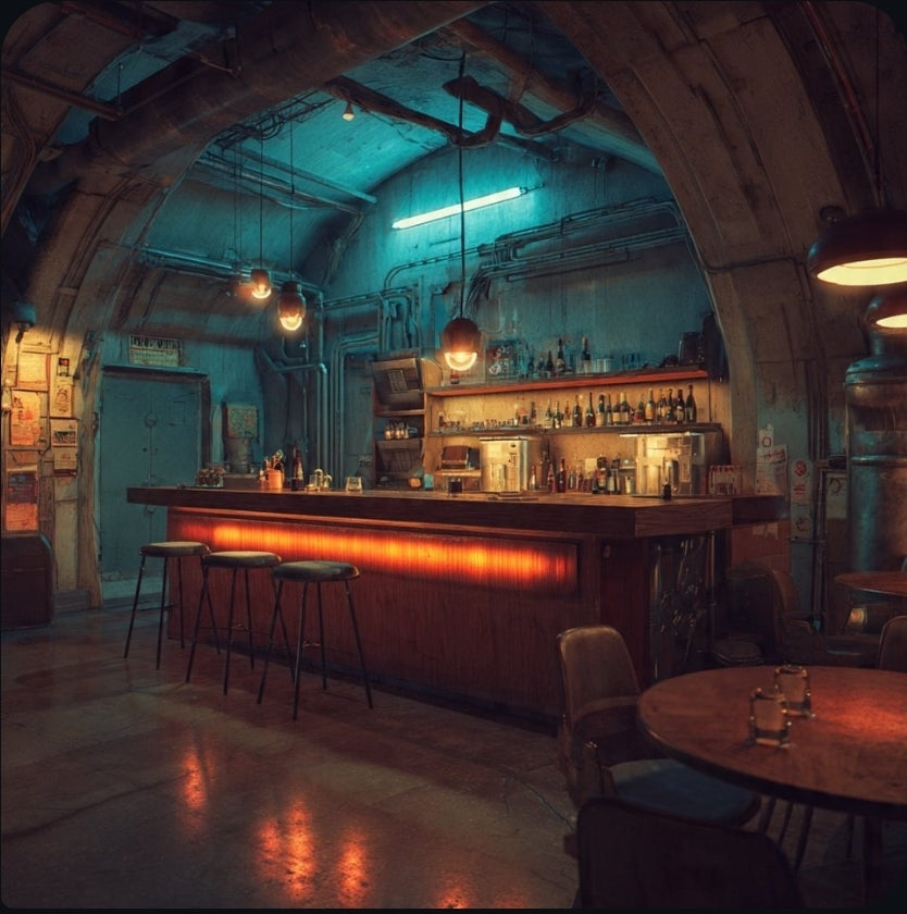 Bancone Bar in Legno Massello - Design Artigianale per Bistrot e Brasserie, pub restaurant