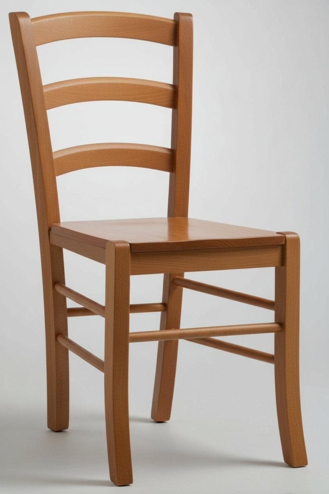 Tavolo Arte Povera con Allunghe e 4 Sedie sedile legno - Tinta Noce