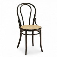 Sedia Thonet con sedile in paglia Vienna