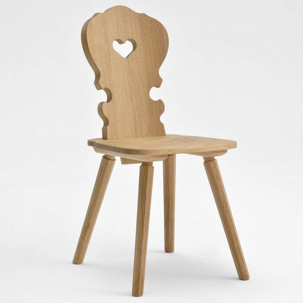 Sedia tirolese moderna con cuore - Vienna, bolzano, treviso