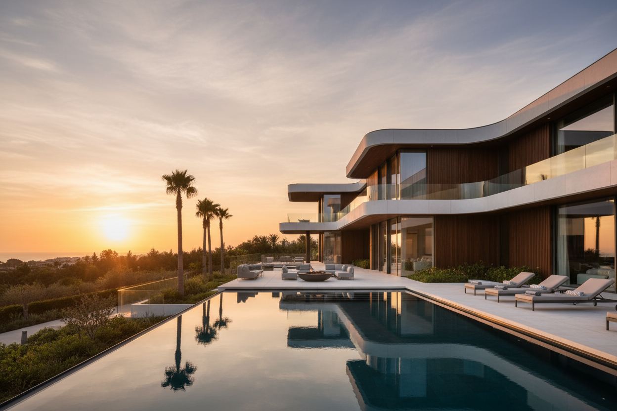 Villa elegante con piscina